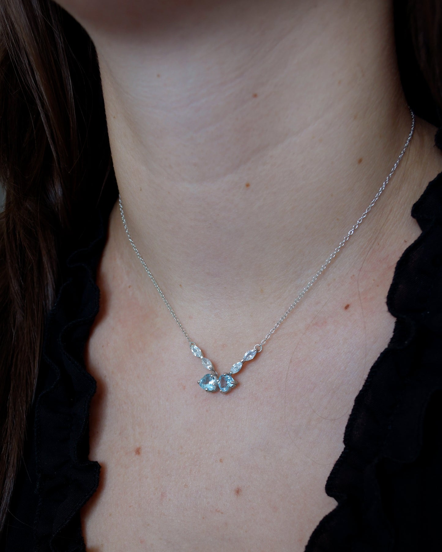 Collana Fervore - Topazio Blu