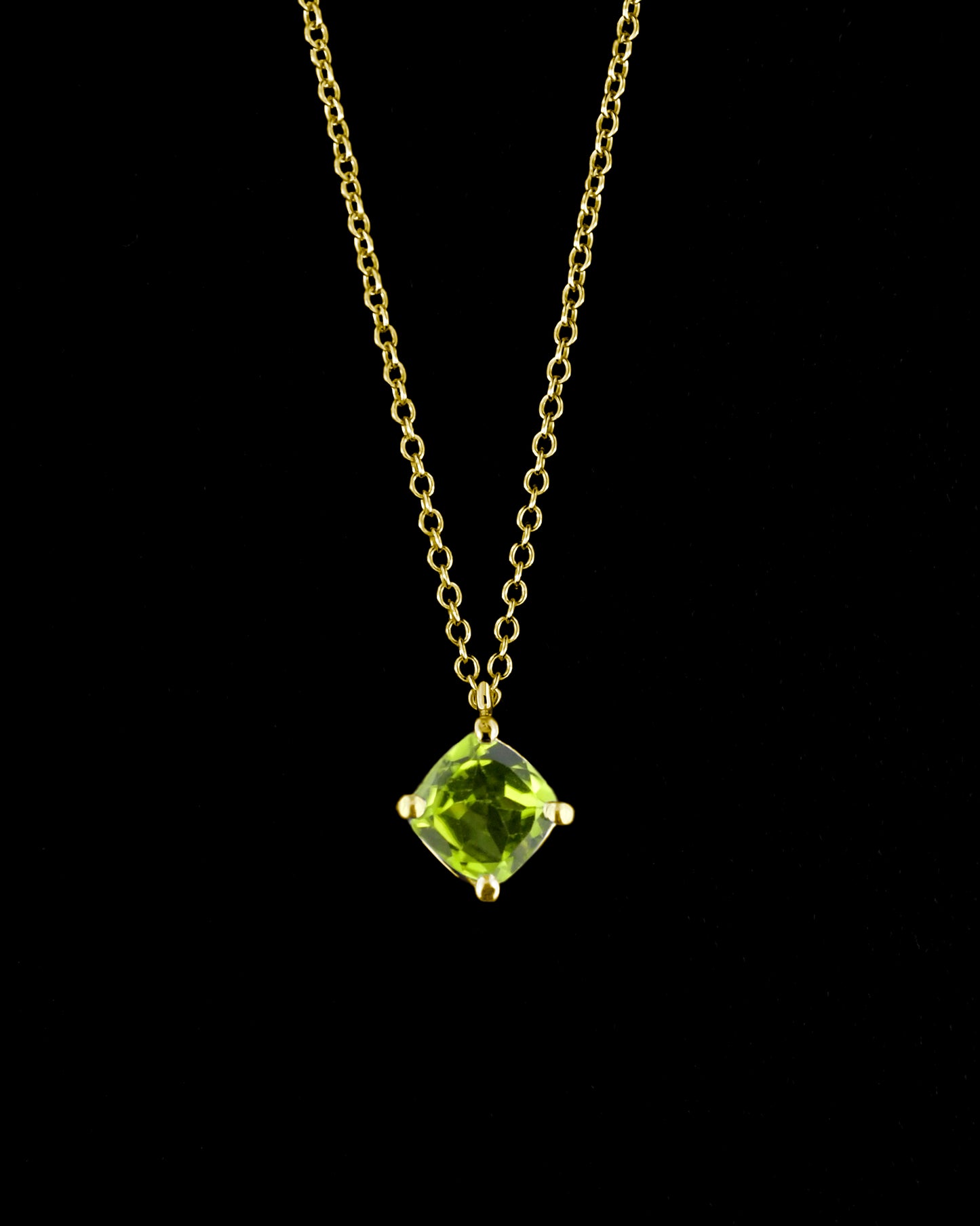 Collana Luce Placcata Oro - Peridoto